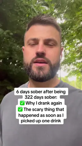 The crazy thing that happened when I picked up a drink at 322 days sober #sober #sobriety #sobertok #alcoholfree #sobercurious #addictionadvice #soberstories #addictionstory #alcoholstory