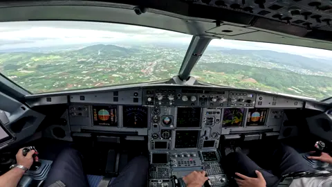 VVDL RNP27 - Đà Lạt , Việt Nam #A320 #pilot #landing #cockpitview✈️ 
