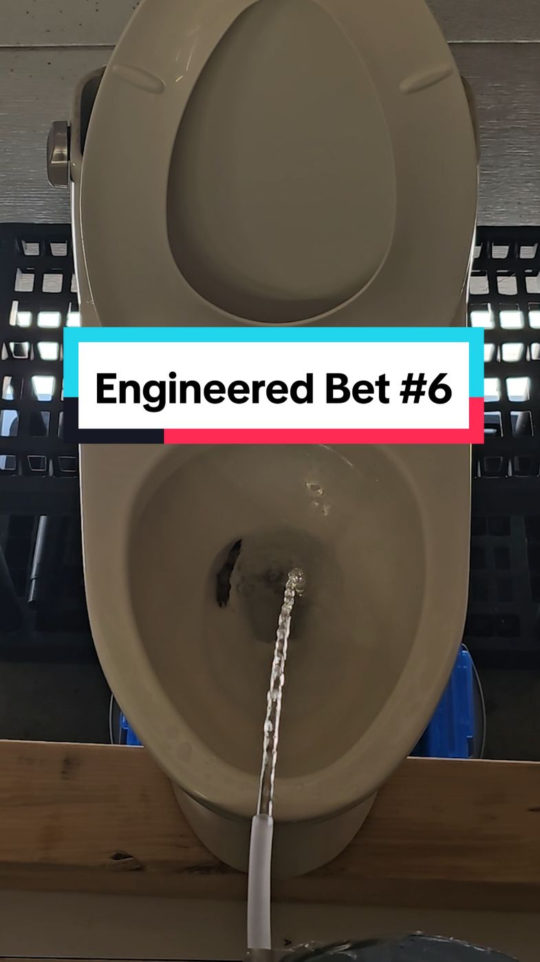 How many people would need to cross-streams to flush a stick? - Engineered Bets: Episode 6 #experiment #demo #toilets #interesting #gameshow 