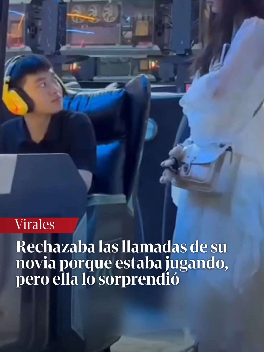 LO AGARRARON CON LAS MANOS EN EL JOYSTICK 😂 👉 Un joven conocido como Takhir compartió un video en su cuenta de TikTok donde fue sorprendido por su novia mientras jugaba videojuegos. La escena muestra al joven completamente inmerso en su partida, rechazando llamadas de su pareja sin notar que ella estaba detrás de él.  La joven, molesta por la falta de atención, empujó la silla del joven para hacerse notar, lo que resultó en una sonrisa nerviosa de Takhir, quien no soltó el teclado. La novia, visiblemente irritada, le jaló la oreja y se alejó molesta.  ¿Qué te harías en esa situación? 👇 📲 Leé más en clarin.com 🎥 Takhir