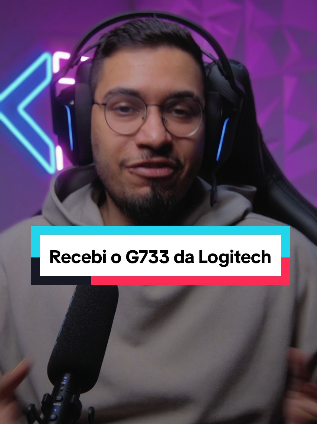 Recebi o Headset G733 da Logitech! #headsetgamer #headsetsemfio #foneparajogar 