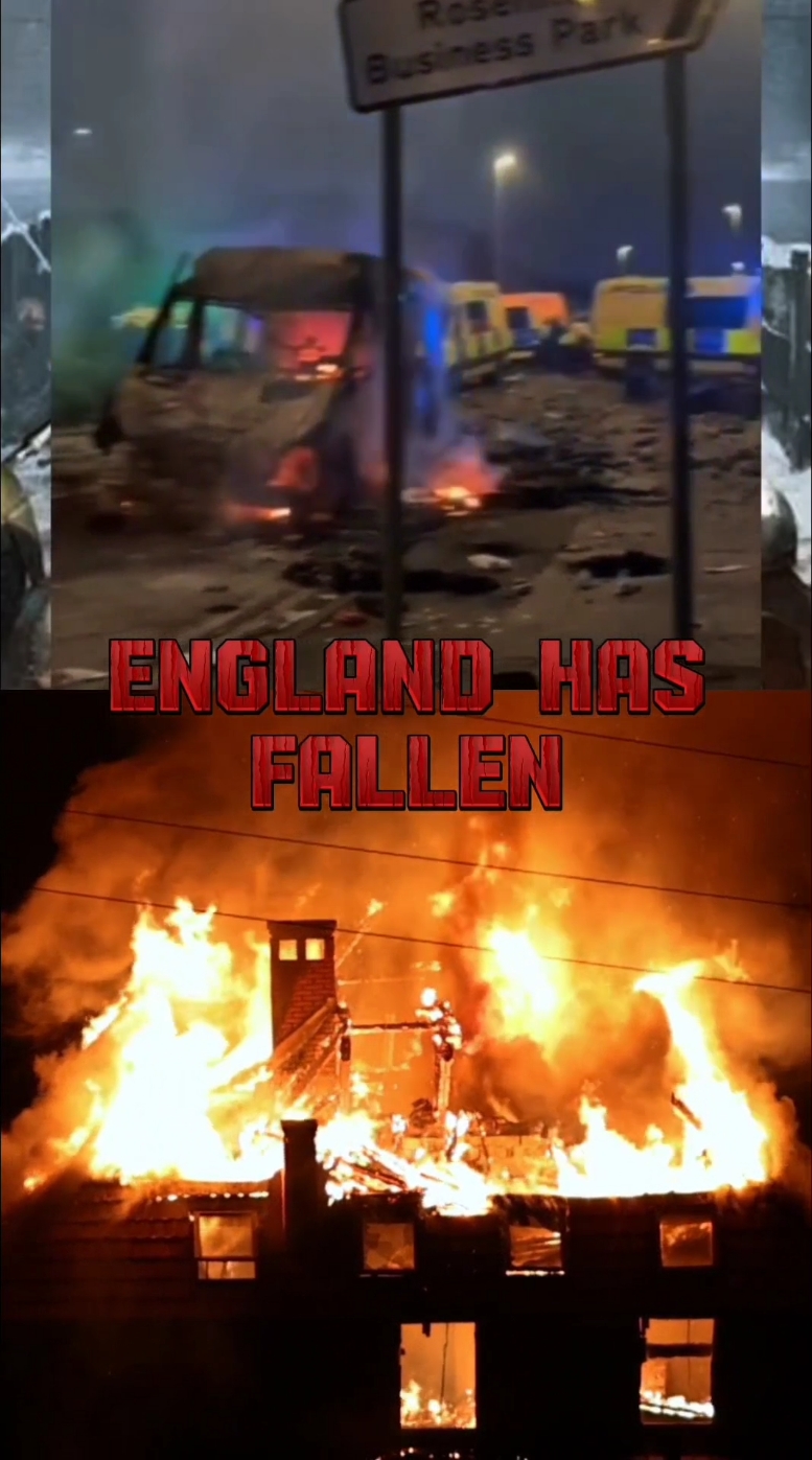 England Has Fallen 🔥 #riots #riotsuk #ukriots #ukprotestmuslims #england #england🇬🇧 #ukprotest 