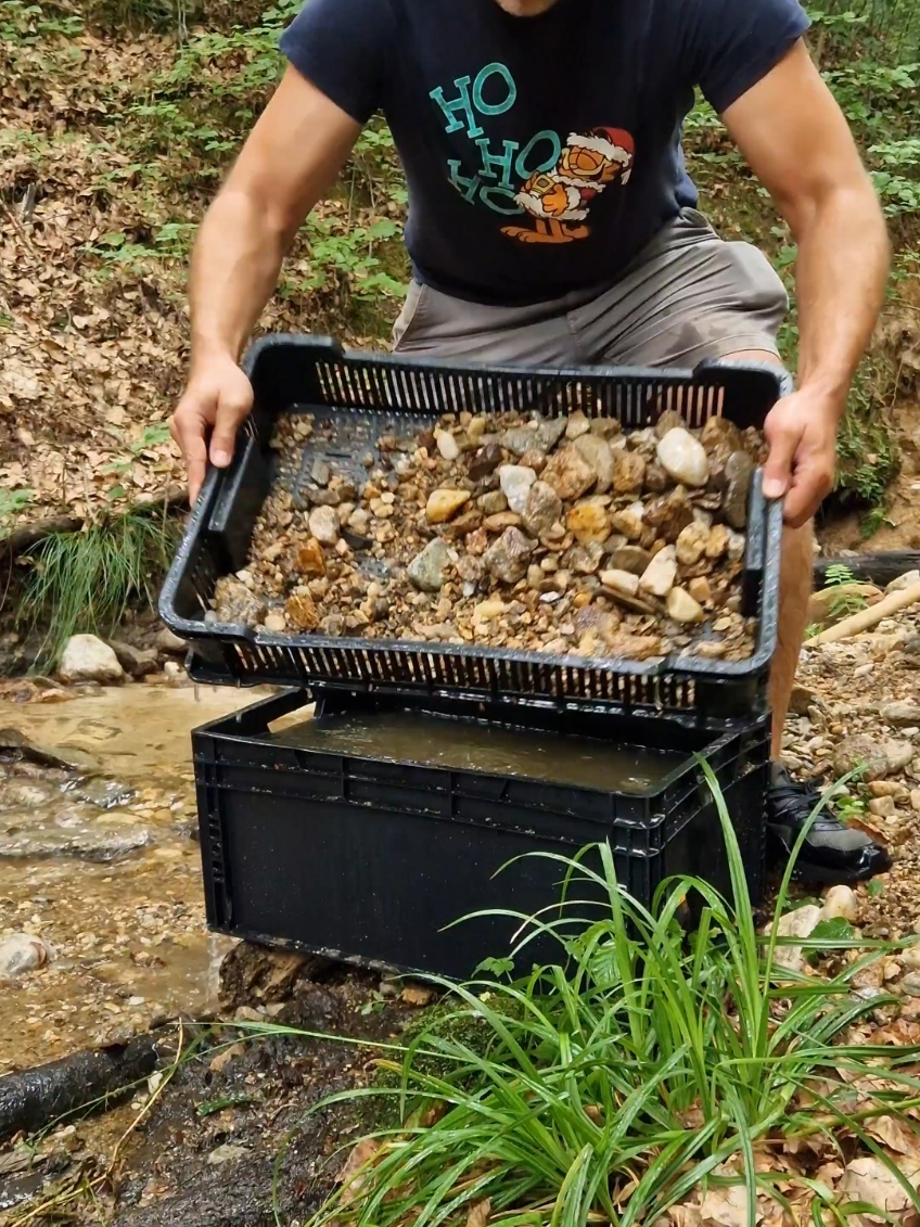 I Found Real Gold | Gold Panning Adventure! #GoldPanning #goldpanningadventure #NatureTreasures #goldrush #tiktokgoldrush #GoldDiscovery #TreasureFinding #TikTokGold 