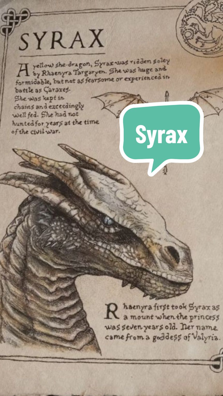 #Syrax #rhaenyratargaryen #houseofthedragon #Date #2024