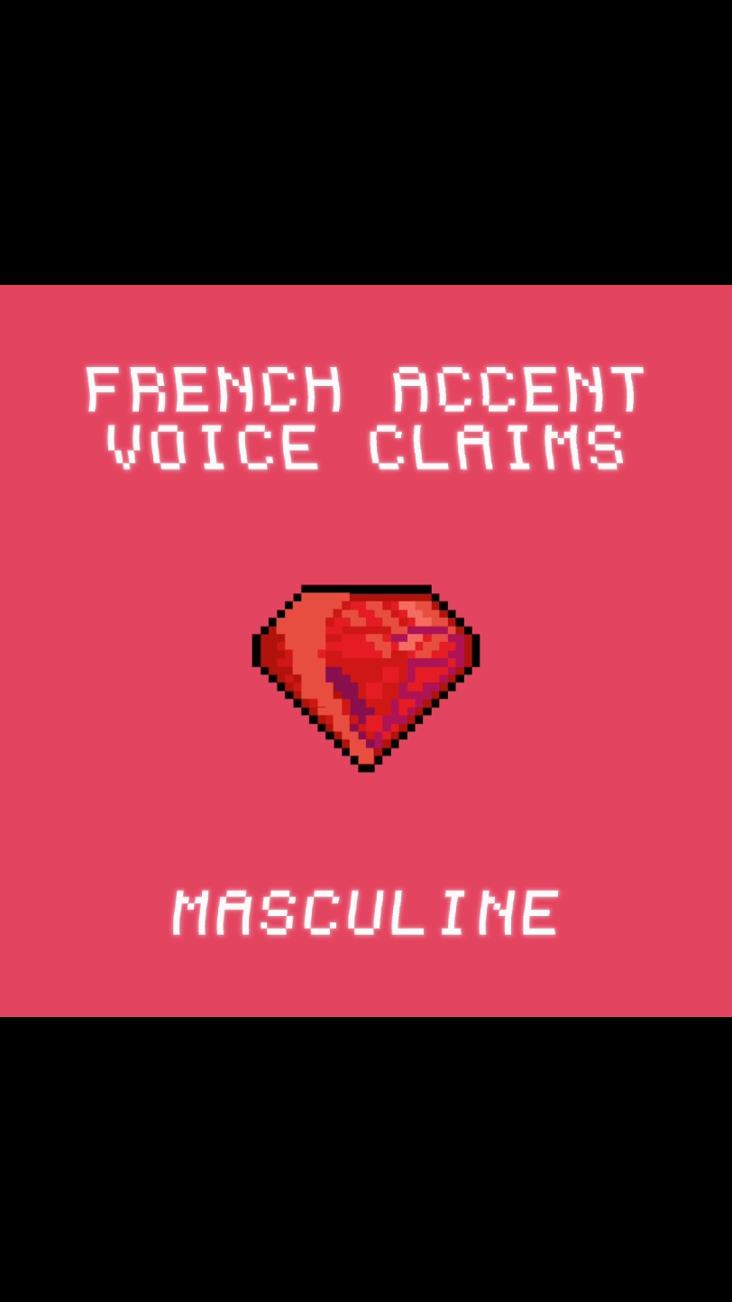 Replying to @estolid00  Masculine French Accent Voice Claims 🎈🌹 || (NOT MY AUDIO) #voiceclaimideas #voiceclaim #voiceclaims #masculine 