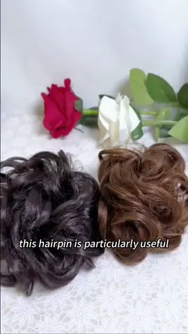 Hair bun artifact wig ball hair ring grab clip flower bud lazy simulation hair fluffy natural light style #hair accessories #Hairpin#tiktokshopcrossborder_seasales #tiktokshopsgsale #fashion #fashiontiktok #Fashion 
