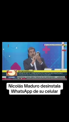📱👀 Le pone fin al ‘imperialismo tecnológico’. El presidente de Venezuela, Nicolás Maduro, desinstaló la aplicación de WhatsApp de su celular e instó a los venezolanos a hacer lo mismo si es que buscan tener paz en su vida. 📹:  RRSS #Venezuela #NicolásMaduro #App #WhatsApp #Internacional #Viral #LaListaNews 