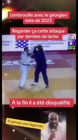 #Riner #tushishvili #judo #embrouille #histoire il a faillu lii faire les croiser sur ce coup en traite par derriere il a dailleur ete disqualifier pour son geste comme la rappeler teddy riner lors de son passage tv sur france 2 #jo #paris2024 #CapCut 