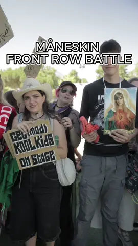 Måneskin front row battle! #maneskin #madcool2024 #madcoolfestival 