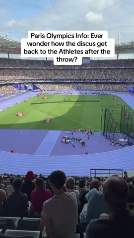 Paris Olympics Update: Ever wonder how the discus get back to the Athletes after the throw? #olympics #paris 