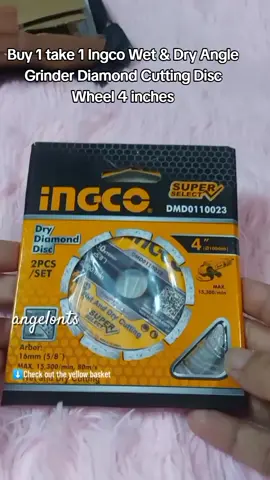 Buy 1 Take 1 Ingco Wet  Dry Angle Grinder Diamond Cutting Disc Wheel 4