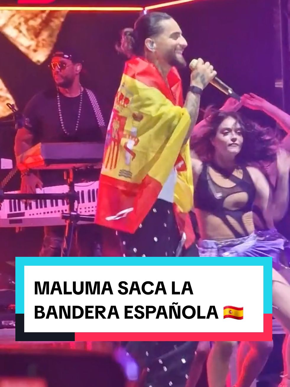 #TOP5 guiños de #Maluma a #España en su último #concierto en #Sevilla sacando la bandera española entre otros gestos 🇪🇸