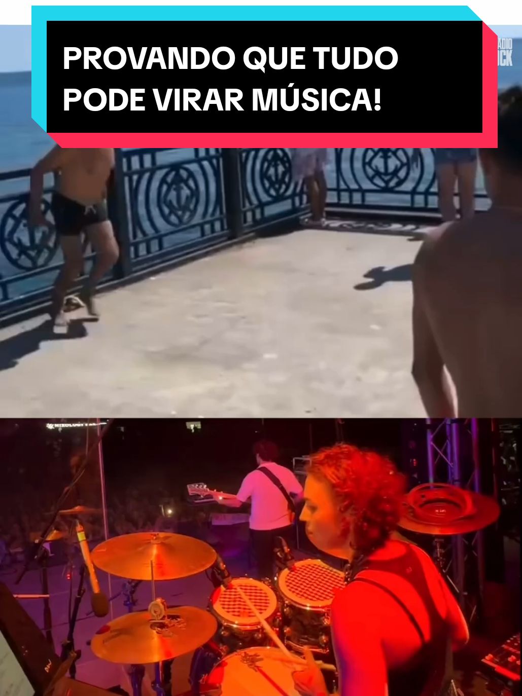 PROVANDO QUE TUDO PODE VIRAR MÚSICA! Quem foi que disse que uma barrigada na água, não podia ser a nova caixa da batera? Créditos: @nellibub