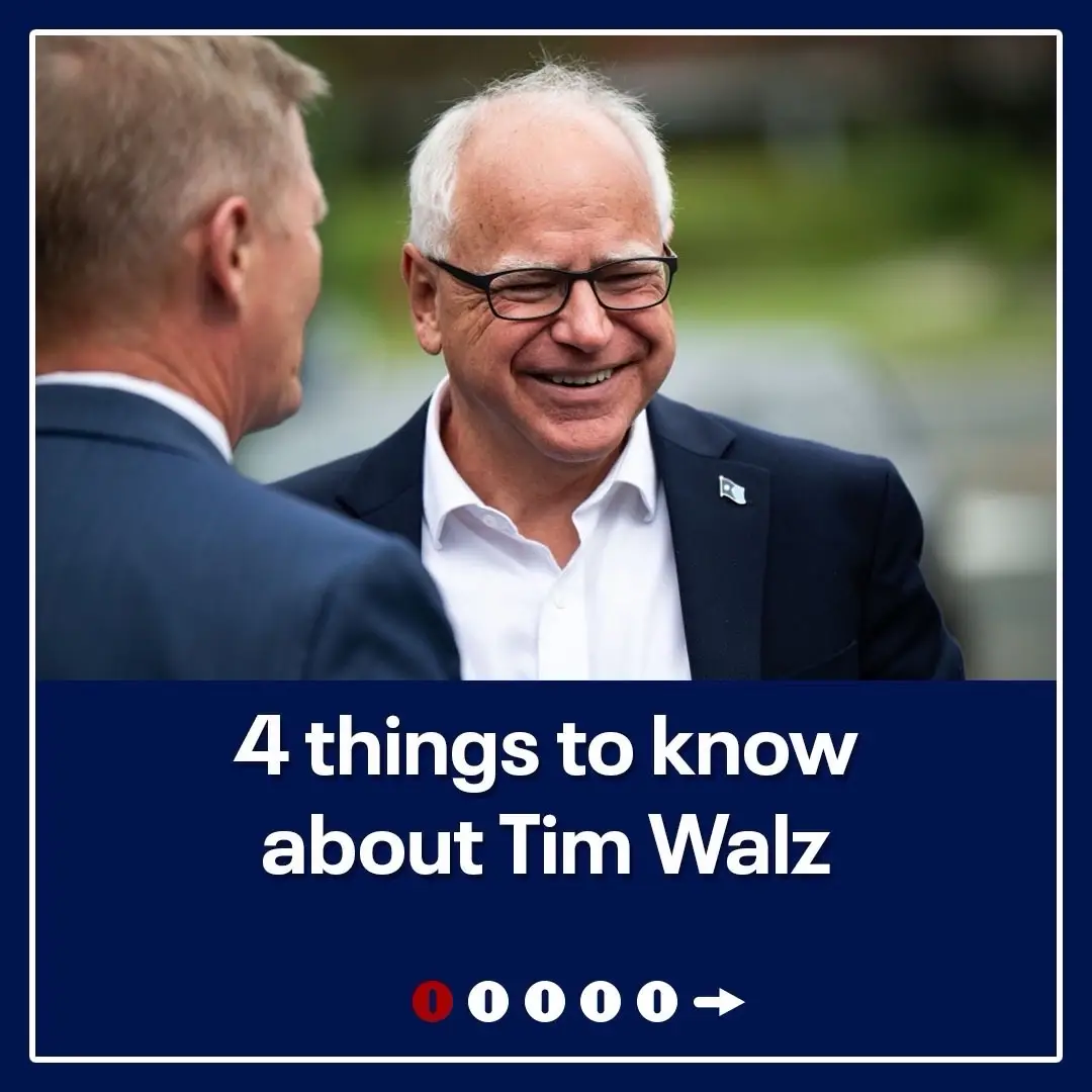 Kamala Harris on Tuesday announced Minnesota Gov. Tim Walz as her running mate. Here’s what to know about him. #timwalz #bigdadenergy #kamalaharris 