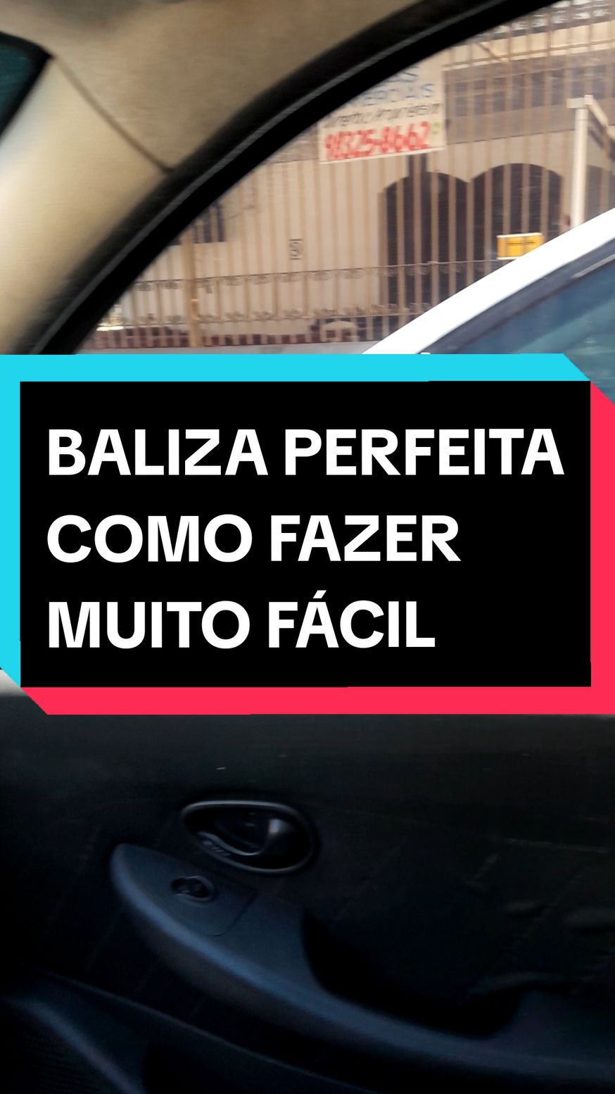 Como dirigir um carro?  Como fazer baliza com carro muito facil?  Noção de espaço para estacionar entre 2 carros