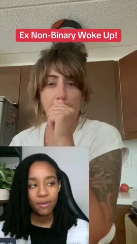Ex non-binary woman wakes up! #conservativetiktok #lesbiansoftiktokover30 #nonbinarytiktok #enby 