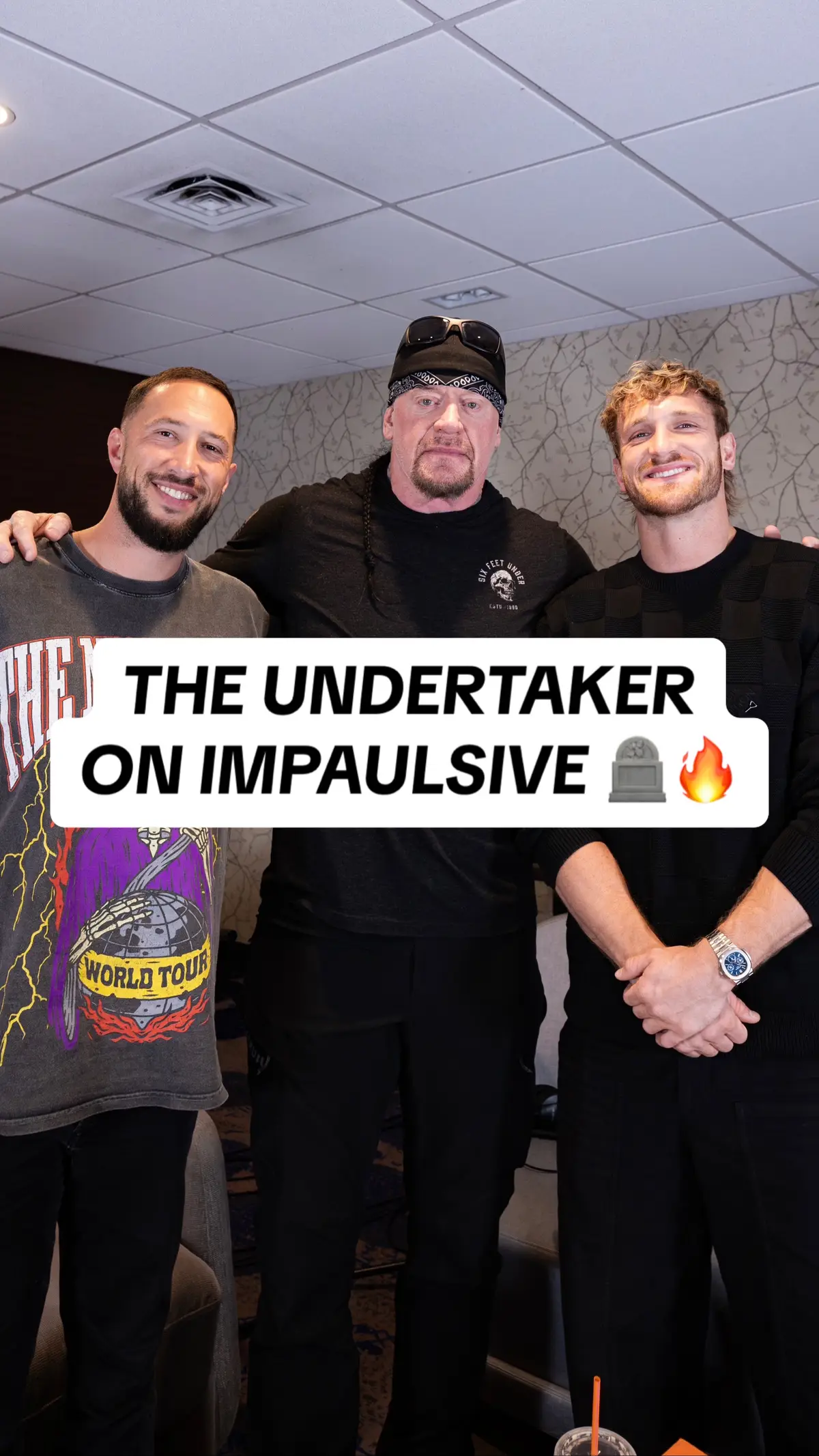 THE UNDERTAKER ON TODAY’S IMPAULSIVE! 🔥🪦 #loganpaul #mikemajlak #theundertaker #undertaker #WWE #SummerSlam #wrestling #impaulsive @Logan Paul @heybigmike @The Undertaker 