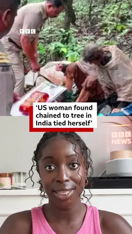 Police said that they found a copy of her passport, which stated that she was a US citizen who came from Massachusetts. #UnitedStates #Chain #Tree #India #Forest #Cow #Herder #Cattle #Police #Sindhudurg #BBCNews