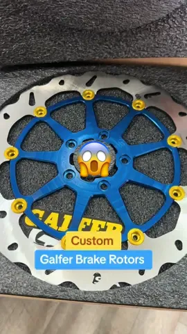Custom Galfer Brake Rotors 🤩🔥#galfer #brakes #custom #harleydavidson 