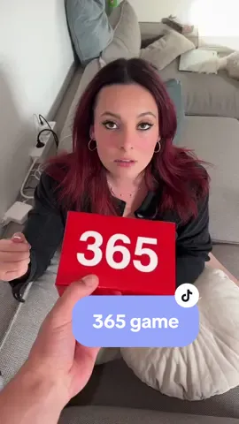 Our new go-to game !! Something we can both look forward to 😌 #game365 #365partner #couple #target #christinaandjakob @We're Not Really Strangers 