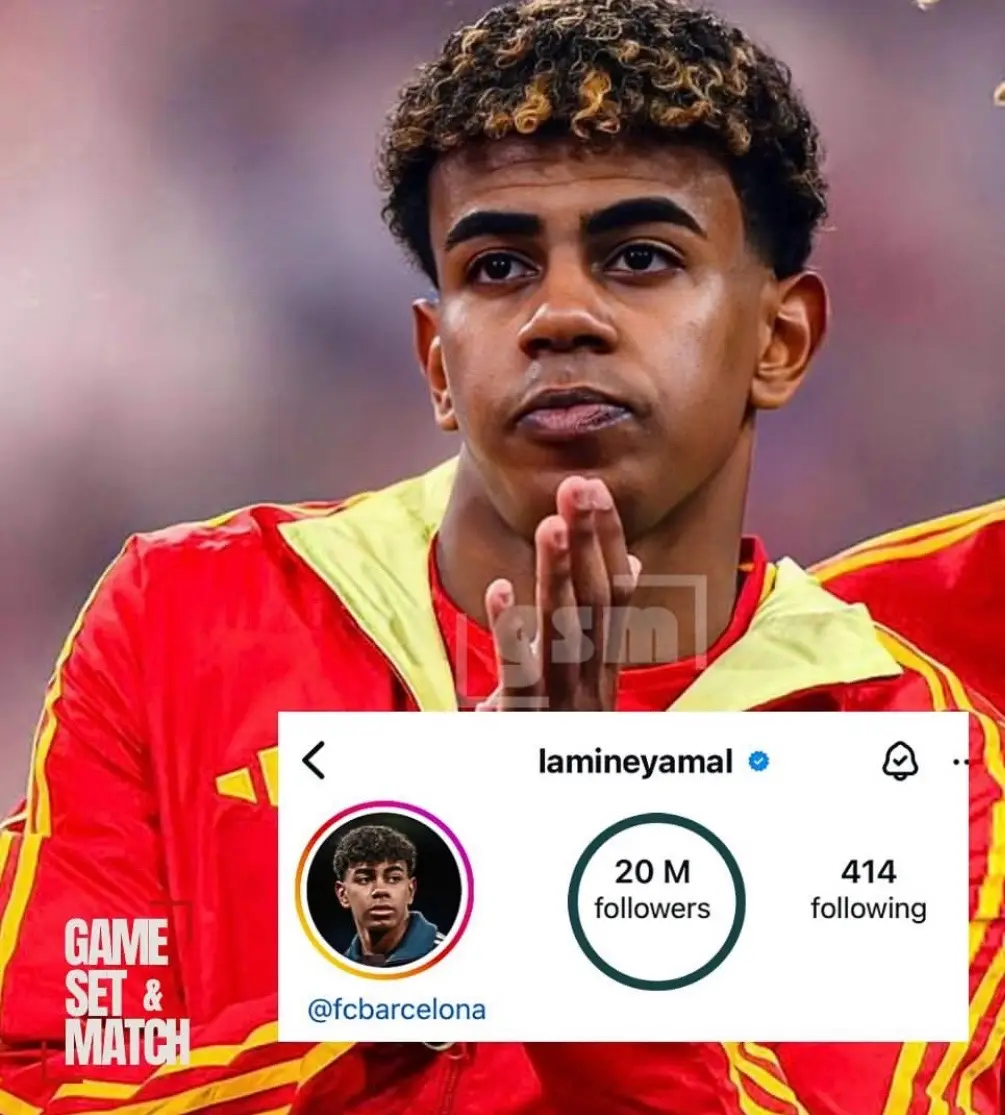 Lamine Yamal reaches 20 million followers on instagram to become the outright 5th most followed Spanich footballer in the world 🔥 #lamineyamal #lamineyamal💎 #barcelona #barça #viral #fyp #lamineyamalbarcelona 