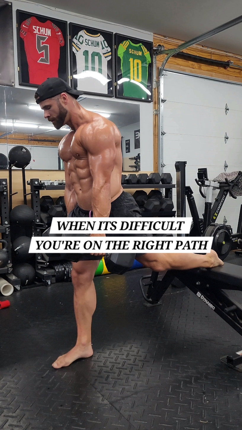 You don't want easy. You don't want to breeze through something. Are you going to be satisfied with an easy workout? What's the point? You should feel struggle and the challenge of pushing yourself.  If it's difficult,  you're on the right path,  because it's going to push you to be your best.   Challenging yourself and pushing your limits will make you great. If you don't push yourself,  you're settling...and nothing good ever really comes from settling.  This is why I love competition and sports. When you feel you're the best,  but you feel someone breathing down your neck trying to beat you... you get pushed to that next level.  It brings the best out of you.   You need that mentality for working out. You vs you. You yesterday is chasing you today.  Be better than yesterday. It's not easy and sometimes you need help. You need that person to push you? Leave me a comment or DM and reach out to me!  Have a beautiful day! Stay strong! 💪🏼 #gridirongatewayelitetraining #ggetbetter #jakeschum #dad #girldad #fitdad #strongdad #gym #Fitness #fitfam #parent #parentlife #newparents #workout #bodybuilding #powerlifting #calesthenics #strong #power #loseweight #buildstrength #buildmuscle #legday #lowerbodyworkout #legworkout #mentaltoughness #mentality #staystrong 