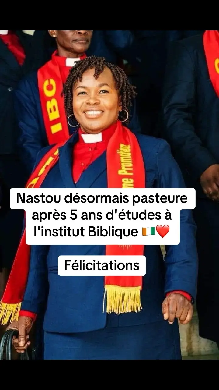 Nastou désormais pasteure après 5 ans d'études à l'institut Biblique 🇨🇮❤️ #pourtoi #capcut #capcut_edit #camerountiktok🇨🇲 #kinshasa🇨🇩 #chretien #cotedivoire🇨🇮225😊😊 