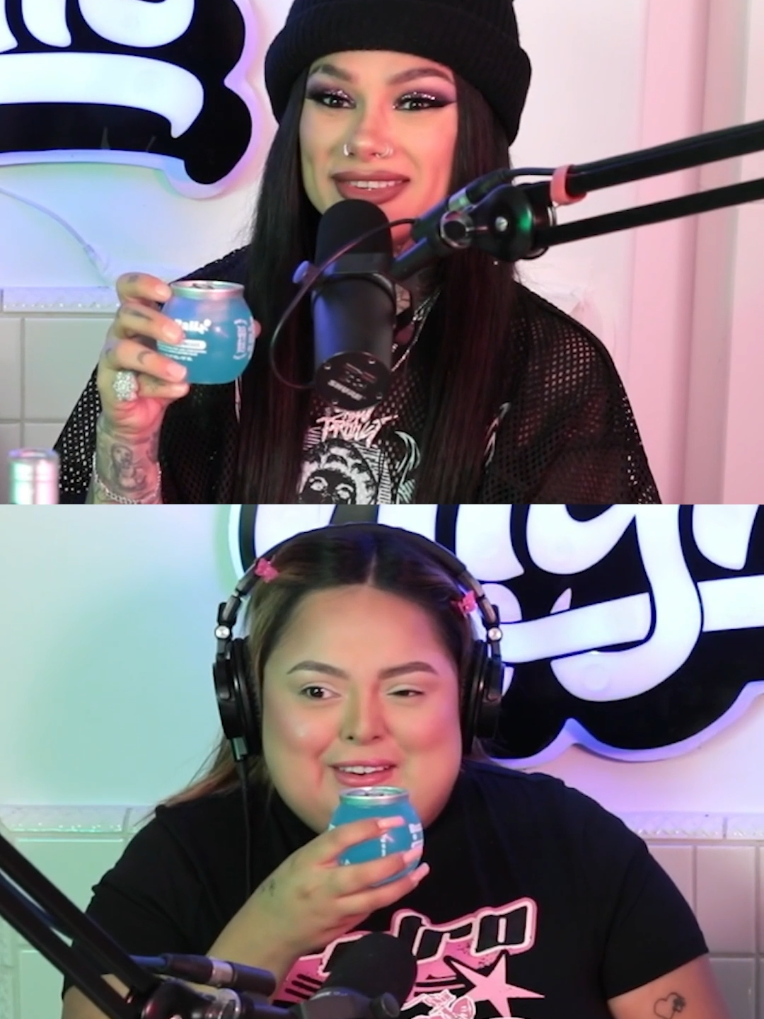 ShawtyBae and Snow try out the new Blue Buzzball 🔵😮 #buzzball #shawtybae #podcast