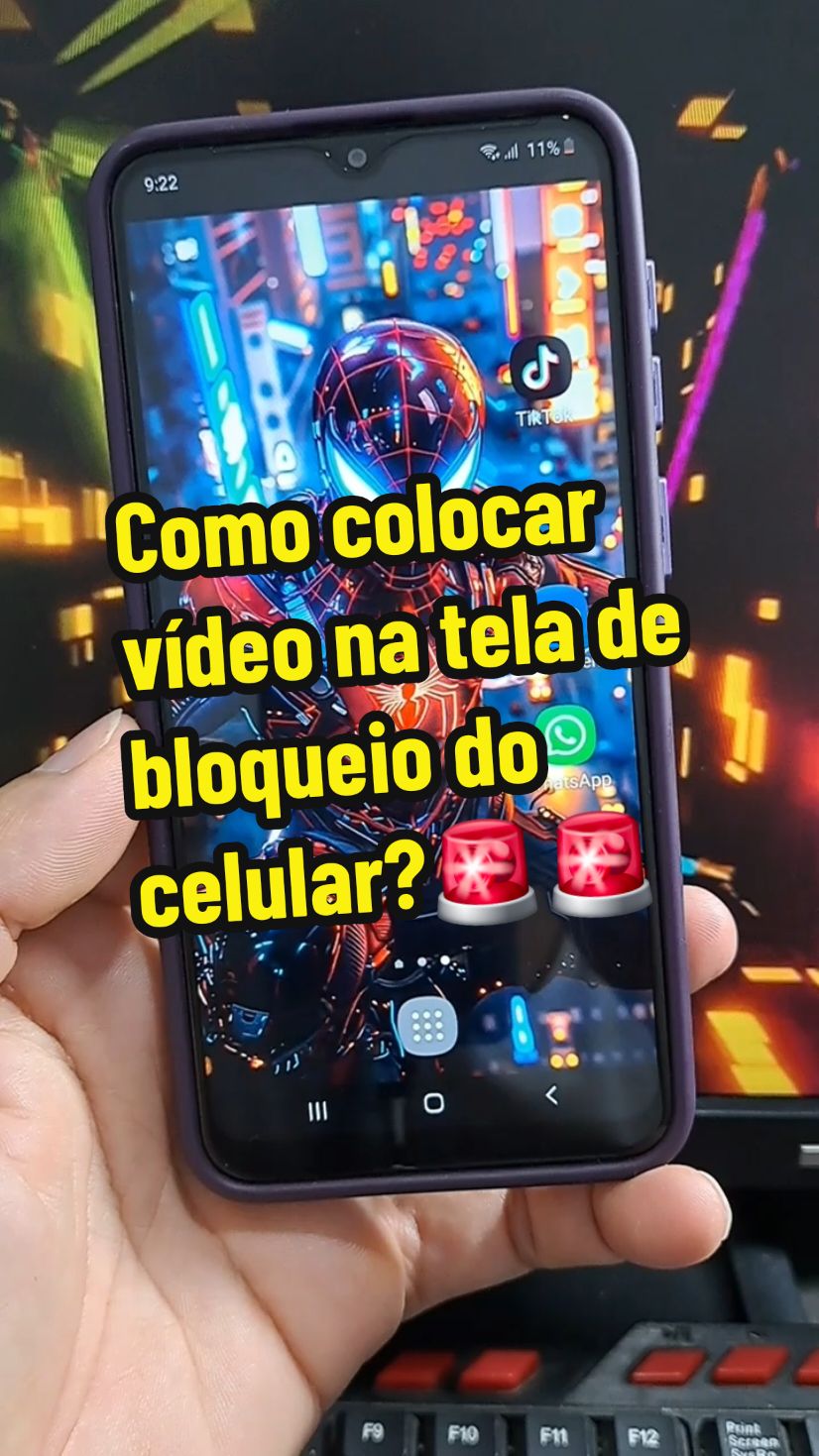 wallpaper animado na tela de bloqueio #wallpaper #dicas #truques #celular #papeisdeparede #ios #bloqueio #videonateladocelular 