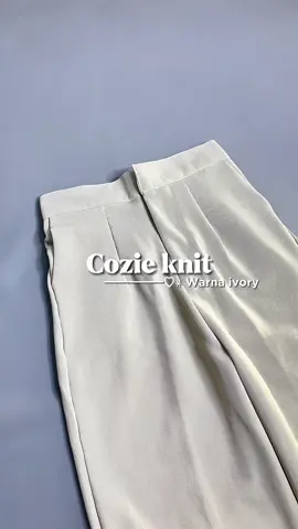 COZIE KNIT 40 RIBUAN🤎 #celana #celanawanita #OOTD #outfit #cozie #cozieknitpants 