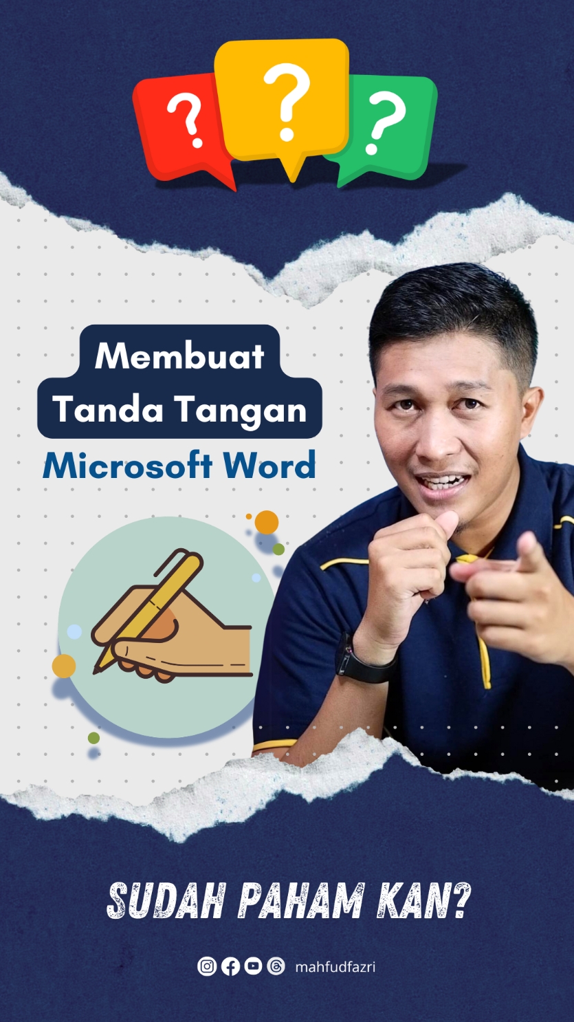 Ternyata di Microsoft Word, kita bisa membuat tanda tangan dan menyimpan file PNG nya. #tips #tutorial #reels #laptop #skripsi #office #word #tandatangan 