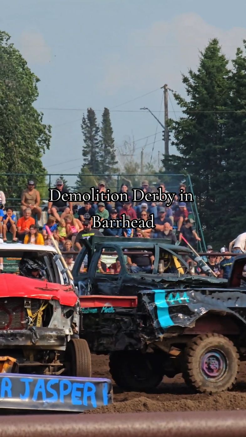 recap of barrhead's demolition derby 🚗💥 my first ever derby, 100% recommend 🌤️🚙🌭 (ngl, had to google exactly what a derby entails before I went)  🗓️ the derby happens once a year in Barrhead (located about an hour away from Edmonton) mark those calendars ✍️ #yeg #explorealberta #barrhead #barrheadalberta #demolitionderby #derby #yeglocal #exploreedmonton 