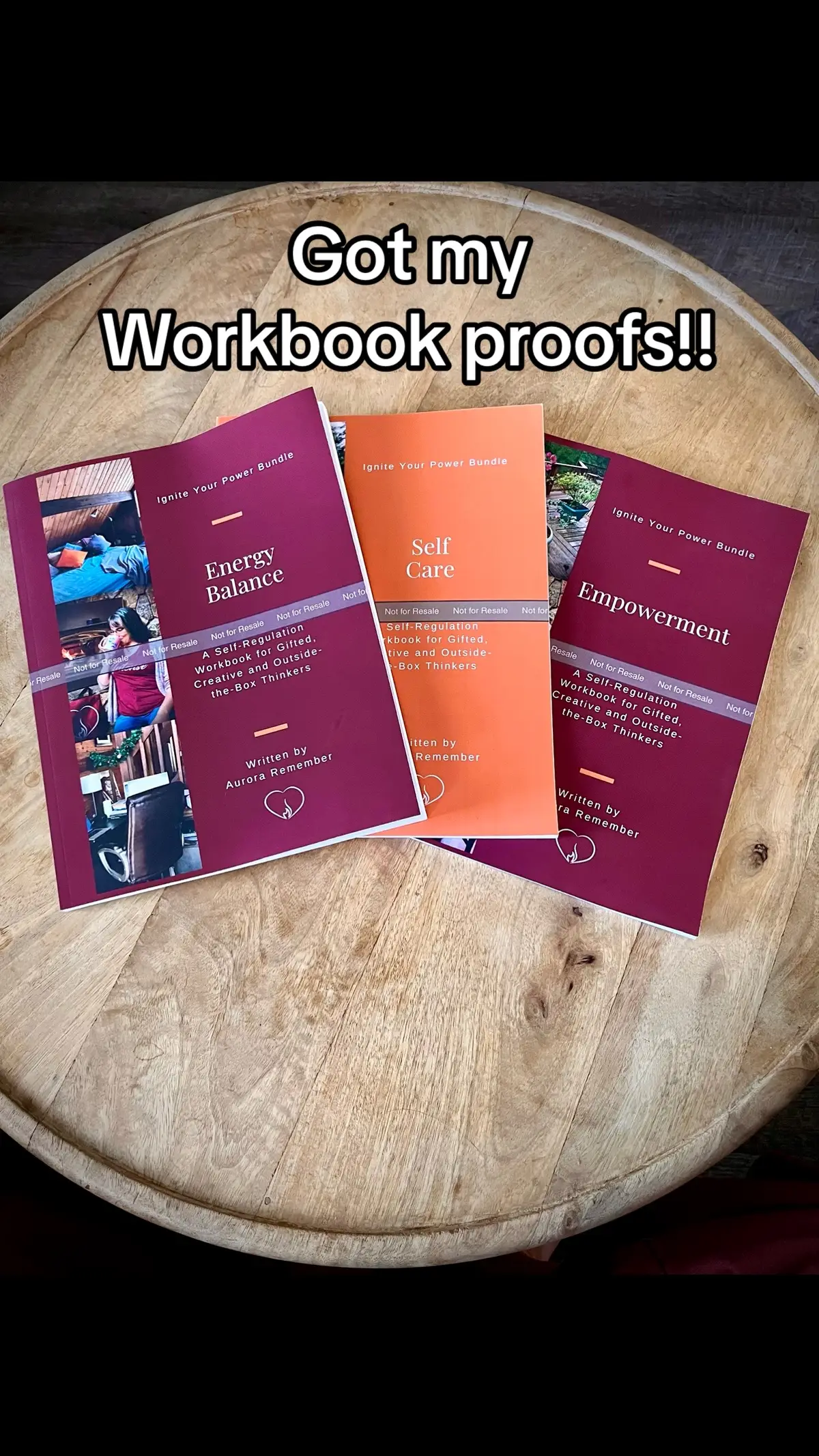 Got the first copies of my printed workbooks to proof!! (You can find the digital workbooks on my website or membership)