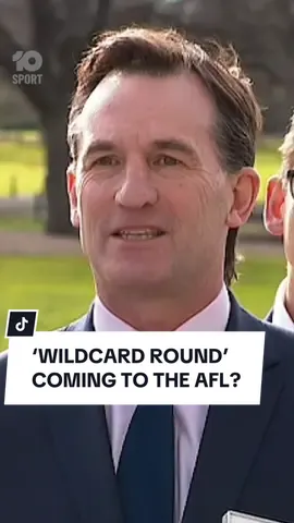 AFL Wildcard Round in 2025??? 🫢🫢 AFL CEO Andrew Dillon has hinted at the possibility of the inception of a Wildcard Round in the near future. It comes following growing interest in the concept, given the nature of this season's finals race. The idea would likely pit sides from just inside the final eight against sides just outside, in a play-in like concept as seen in the NBA and NBL. Should the AFL adopt a Wildcard Round?