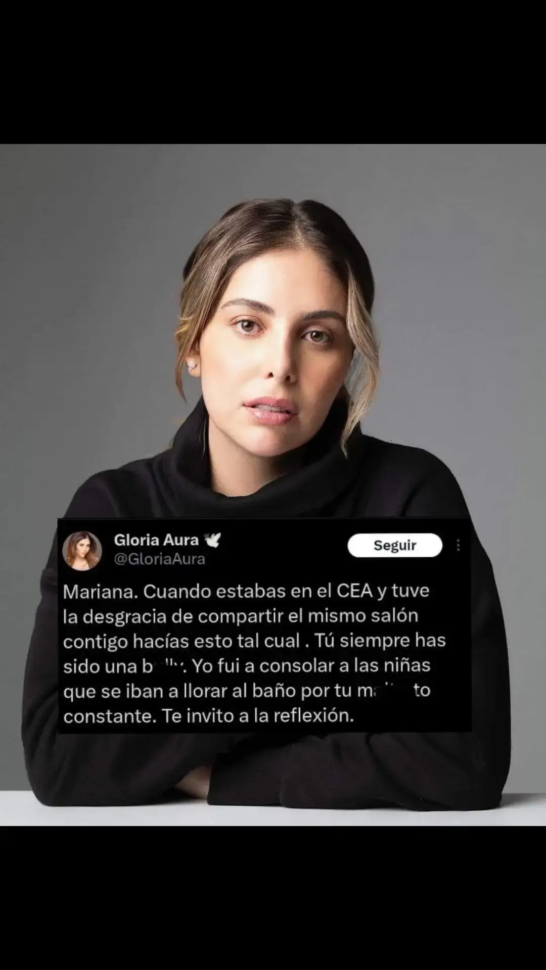 La actriz y conductora Gloria Aura, dice que Mariana siempre ha sido una buII1, a ella le tocó vivirlo desde cerca #marianaecheverria #gloriaaura #lcdlf2024 #lcdlfmx 