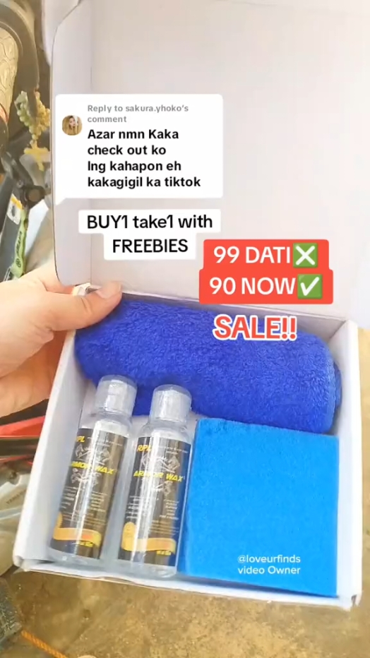 Replying to @sakura.yhoko kaya habol na kayo habang naka 90 pesos pa! #armorwax  #armorwaxcoat  #armorwaxformotorcycle  #motorcyclesoftiktok #viral #fyp 