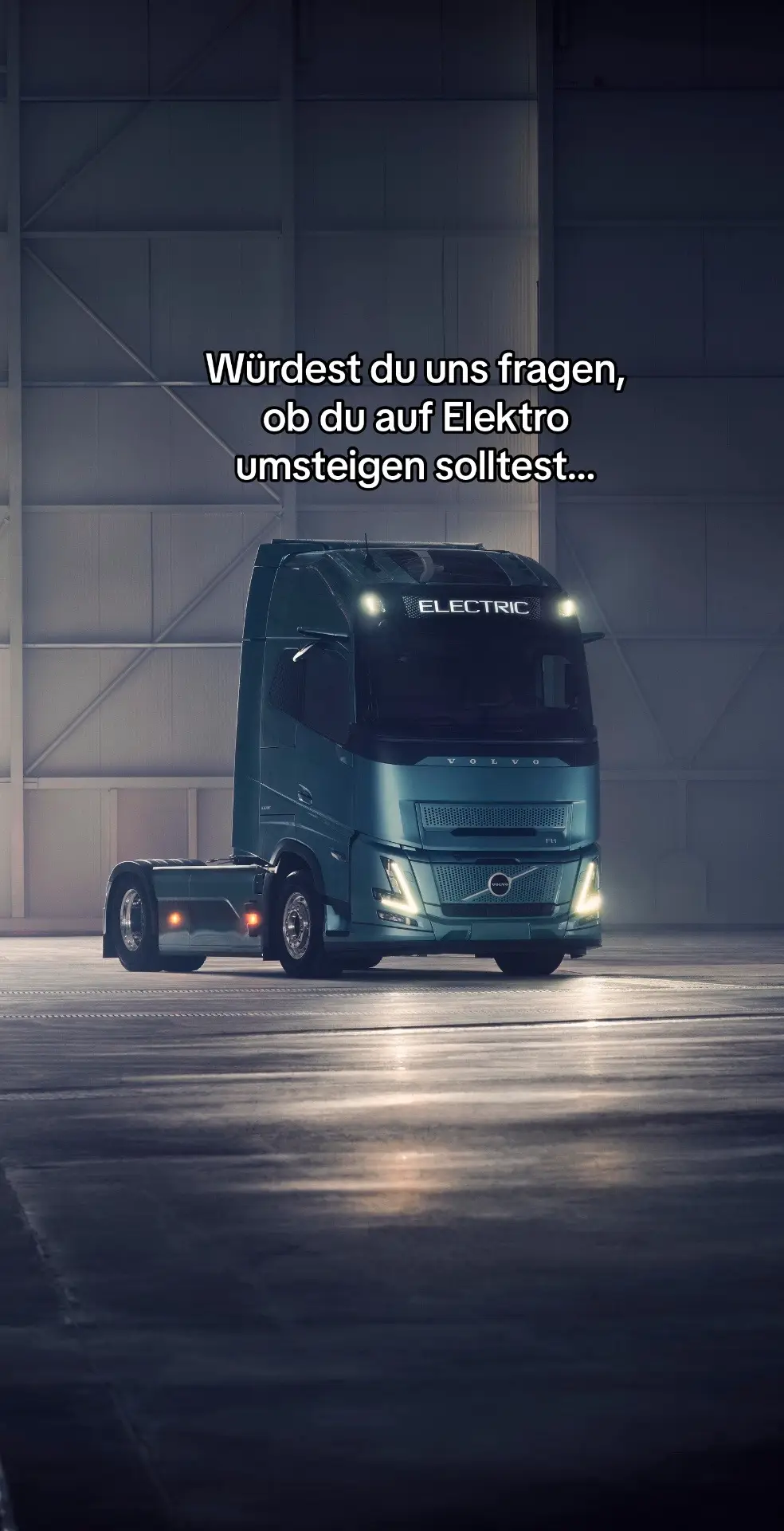 Wir wollen ehrlich sein… 🚛⚡️ #volvotrucks #volvotrucksdeutschland #electro #togethertowardszero #deeperlevel #honest