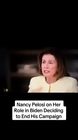 Nancy Pelosi on Her Role in Biden Deciding to End His Campaign via CBS News #news #nancypelosi #pelosi #biden #joebiden #interview #cbsnews 