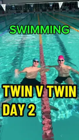 DAY 2 - 50m Butterfly ✅ comment what we gotta do next🙌🏻 #olympics #twins #paris2024 #swimming #olympicswimming #brothers 