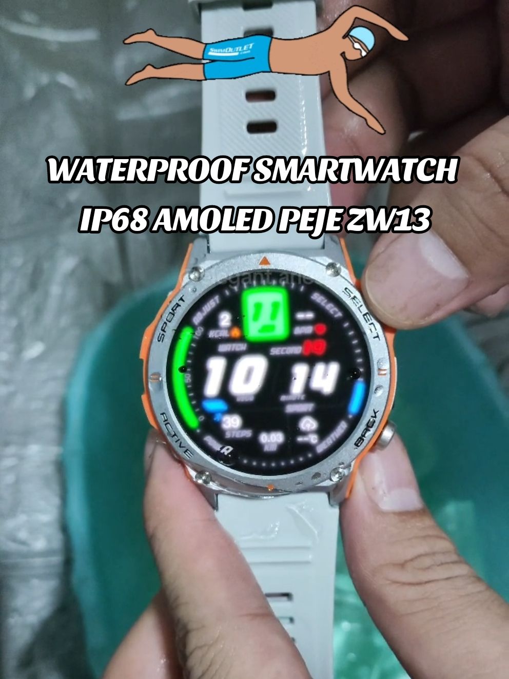 WATERPROOF SMARTWATCH IP68 1.43