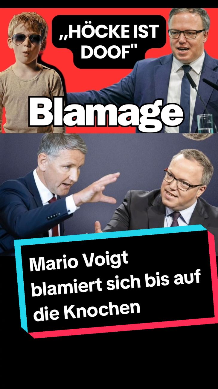 Mario Voigt blamiert sich mit Wahlkampfkampagne bis auf die Knochen! #cdu #afd #thüringen 