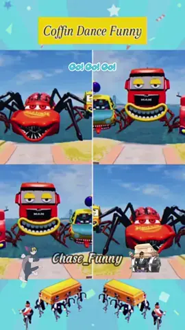 Robots Eater Monster VS Spider Eater Monster McQueen - Coffin Dance Song (COVER) #coffindance #astronomia #lightningmcqueen #monster #funnymemes #meme #chasefunny 