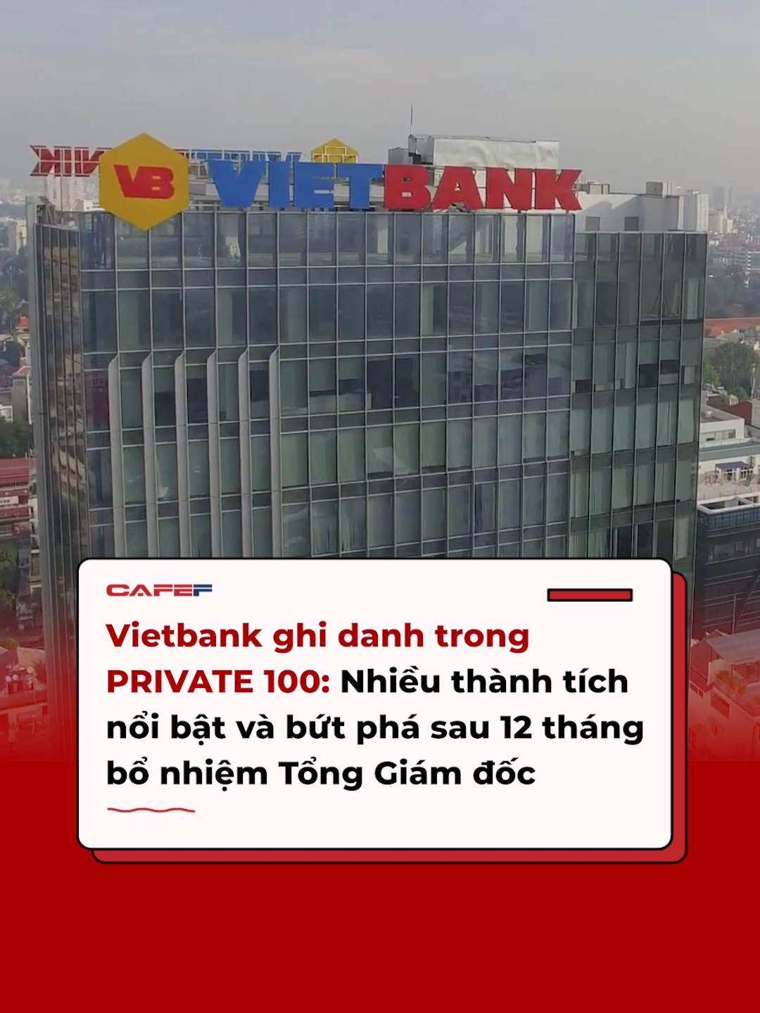 Là một trong những ngân hàng đang trong giai đoạn bứt tốc và mở rộng quy mô, Vietbank không chỉ chú trọng vào việc tăng trưởng lợi nhuận mà còn đặc biệt quan tâm đến trách nhiệm xã hội và nghĩa vụ phụng sự đất nước. #CafeF #AMM #Vietbank #Private100 #CafeFLists