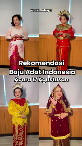[PART 2] Rekomendasi Pakaian adat untuk acara 17 Agustusan🇮🇩 Attire & Makeup by Yusan Kebaya 📍 Yusan Griya Pengantin, Matraman, Jakarta Timur Marketing ☎️085161270136( No calls WA only)   #sewabajuadat #sewapakaianadat #sewabajuadatjakarta #sewabusanaprewedding #sewabusanapengantin #lomba17an #yusansalon #yusangriyapengantin #bajuadatindonesia #southeastasia #indonesiaindependenceday #pesonaindonesia