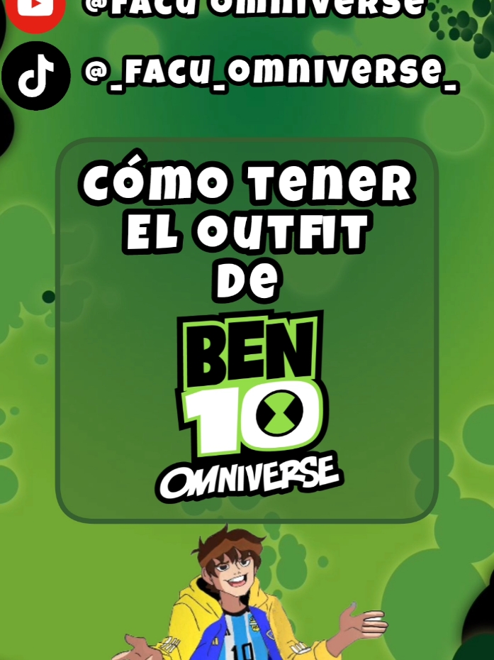 cómo tener el outfit de Ben 10 en omniverse 🥵 #ben10 #parati #omnitrix #viraltiktok #fyp #outfit #ben10omniverse 