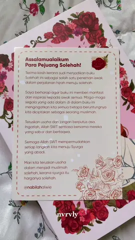 Kerana syurga itu harganya “solehah” #solehah #nabilahalwie #recommendedbooks #bukubestseller #fyp #foryou #fypシ 