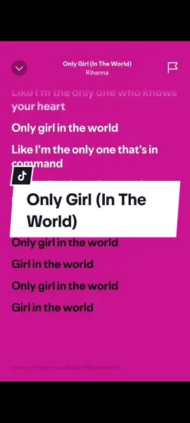 Rihanna - Only Girl (In The World) (Lyrics) #musicprospect #lyrics #music #sounds #fyp #spotify #fullsong #rihanna #onlygirl 