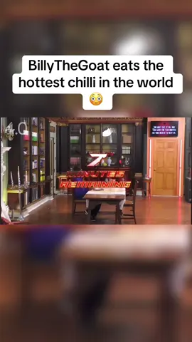 BillyTheGoat eats the hottest chilli in the world 😳 #billythegoat #channel4 #goated #twitch 