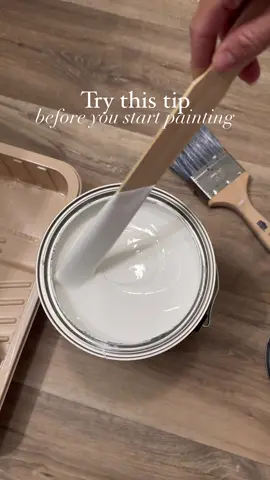 Try this super simple tip before your next paint project! Wrap your roller with painter’s tape to remove fuzz and loose fibers from the nap. This will keep your freshly painted walls clean and professional looking!   #paintingtips #paintinghacks 