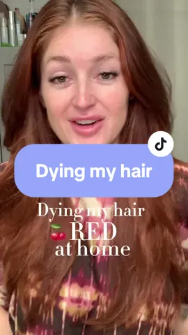 Cherry cola baby 🍒 #redhairdye #redhairstyles #redhairideas #cherryred 
